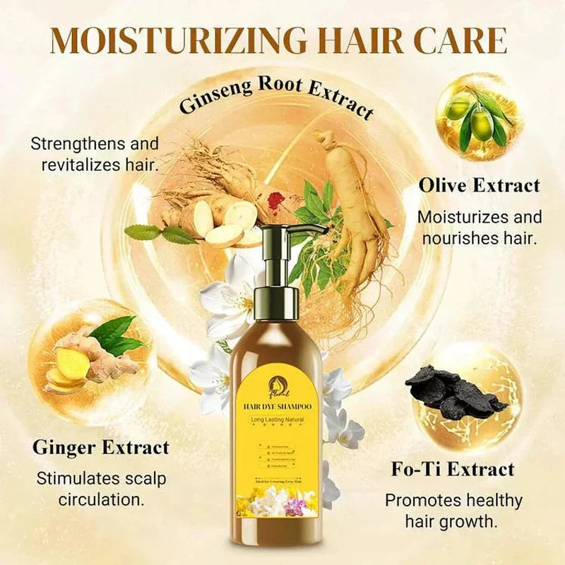 🌿 Natural Black Hair in Minutes – Japan’s Secret Shampoo (Unisex) 💥 Buy 1, Get 1 FREE!