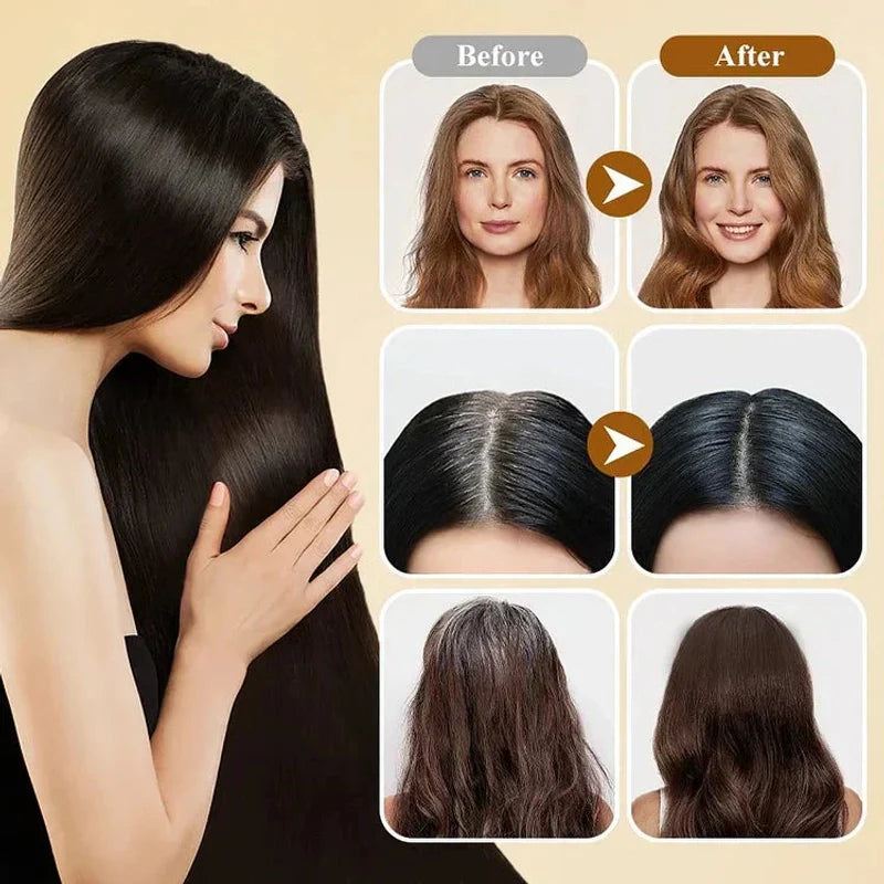 🌿 Natural Black Hair in Minutes – Japan’s Secret Shampoo (Unisex) 💥 Buy 1, Get 1 FREE!